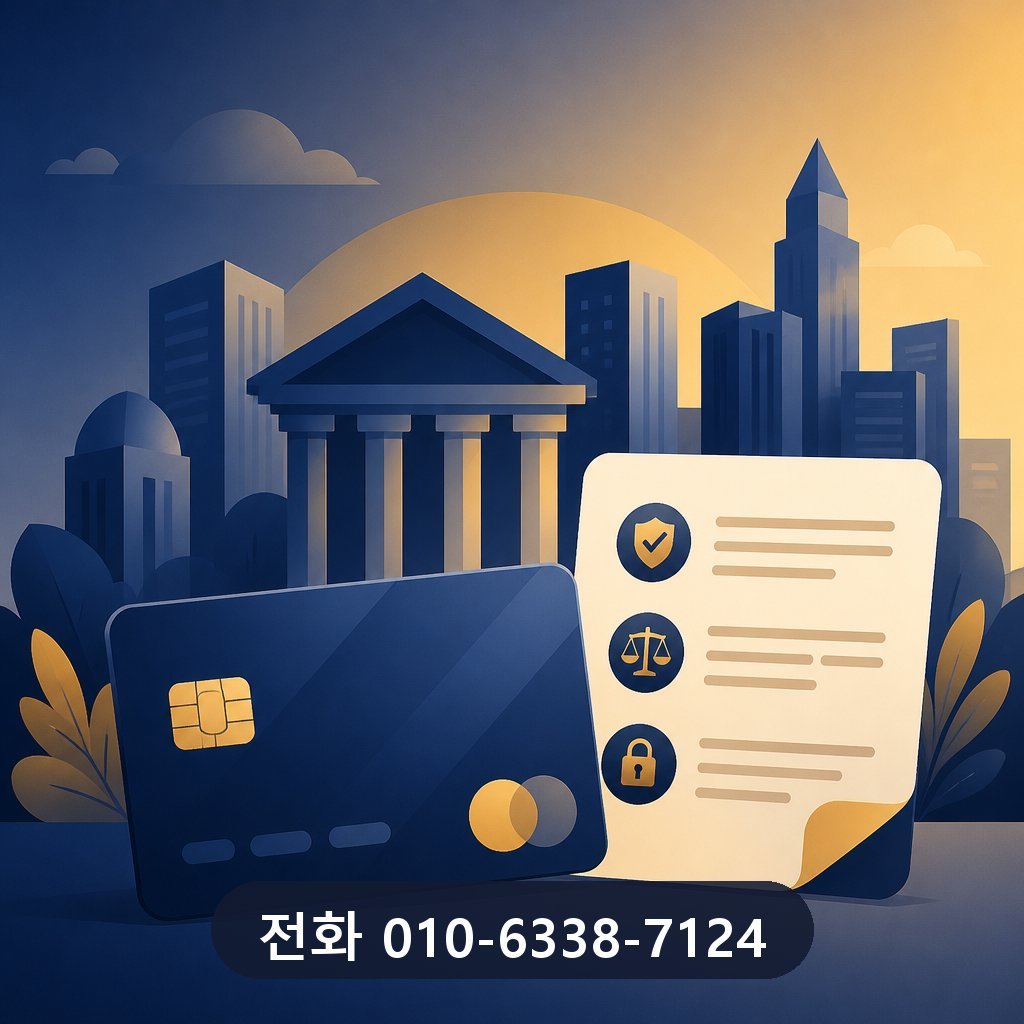 카드깡 현금화 카드사 약관 확인 이미지 · 문의 010-6338-7124